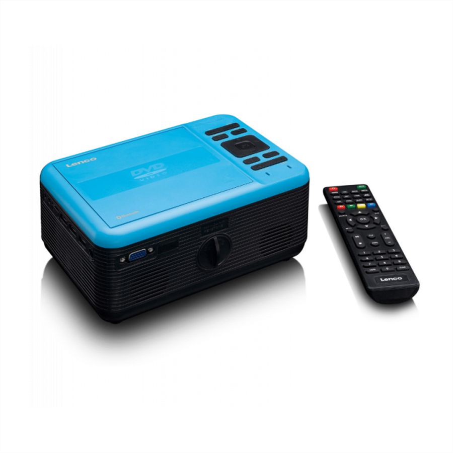 Lenco LPJ-500BK Full HD Projektor, black, BT, DVD Player, 2000 Lumen