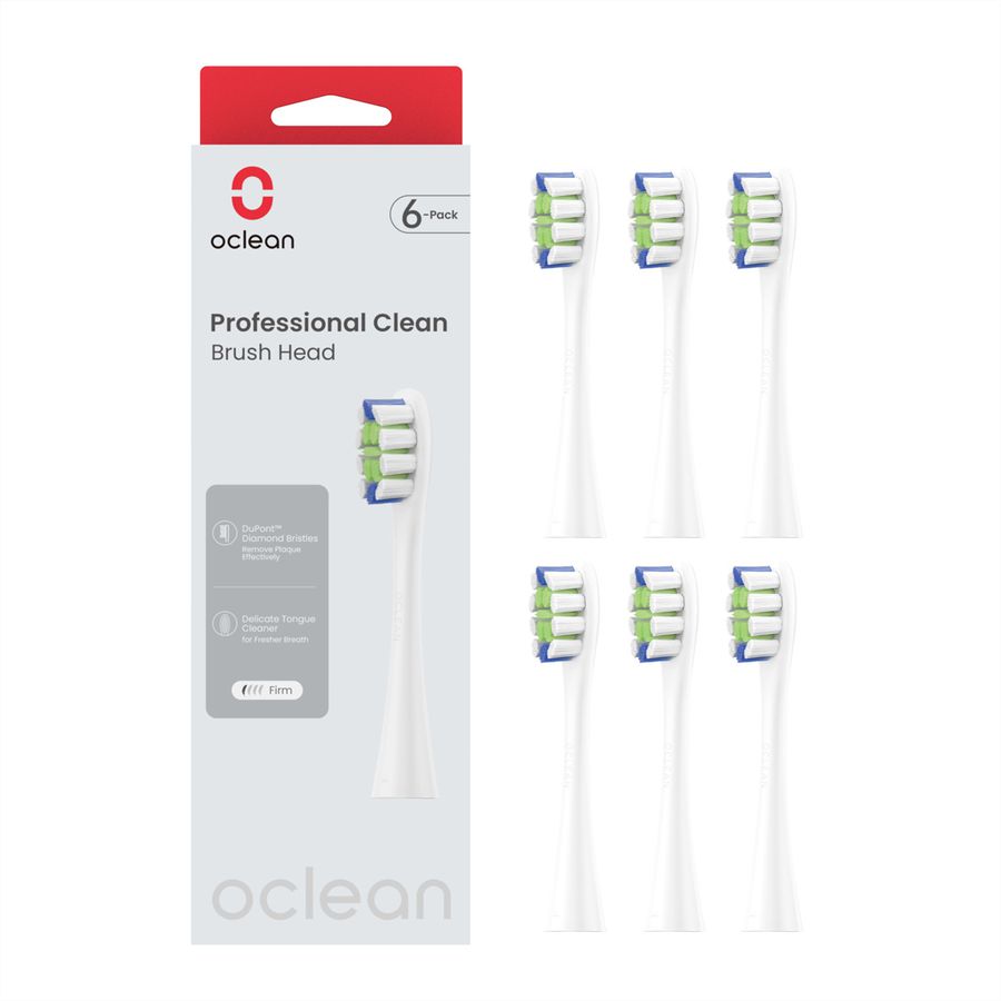 Oclean Professional clean Paquet de 6, Blanc
