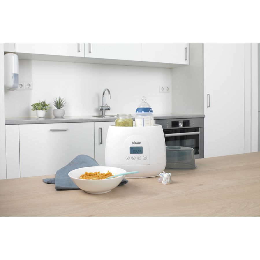 Alecto Chauffe-biberon duo BW-700TWIN numérique, pour chauffer et appliquer