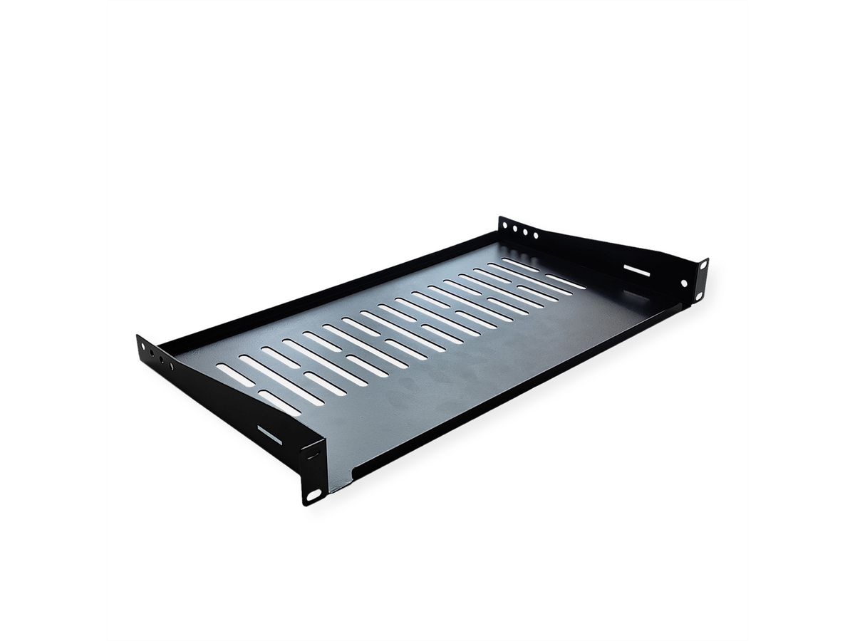 VALUE Etagère 19", 485 x 250mm, max. 10kg, forme en U, noir