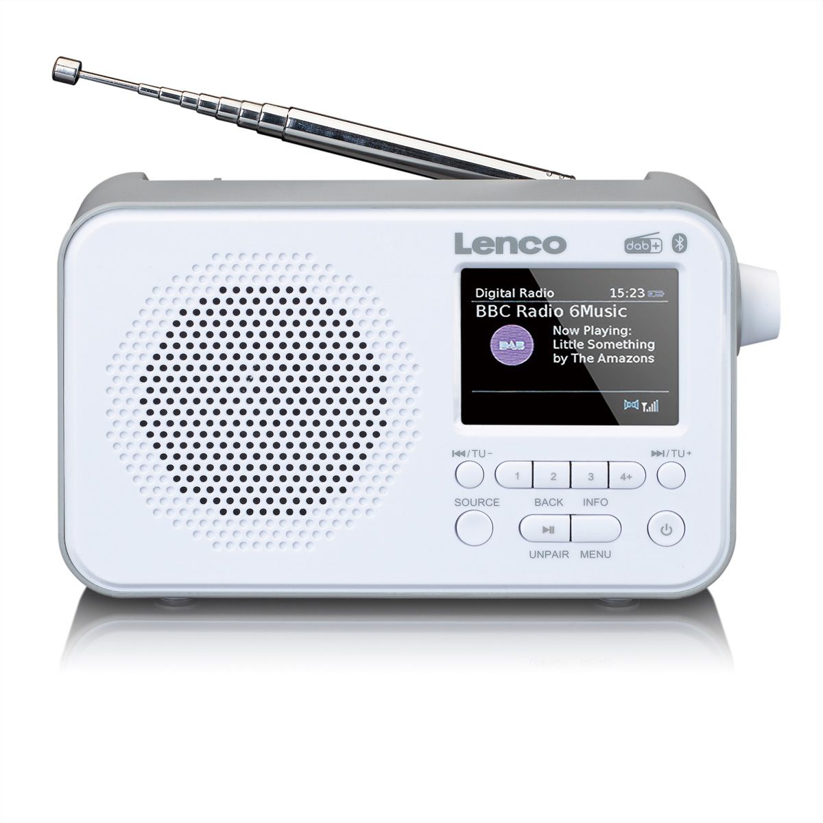 Lenco DAB+ Radio PDR-036WH, blanc
