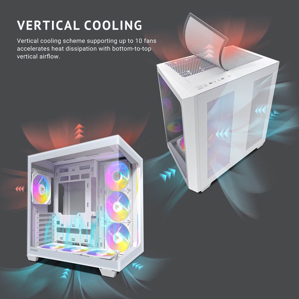 ANTEC Constellation C5 ARGB Boîtier PC Midi Tower ATX, blanc