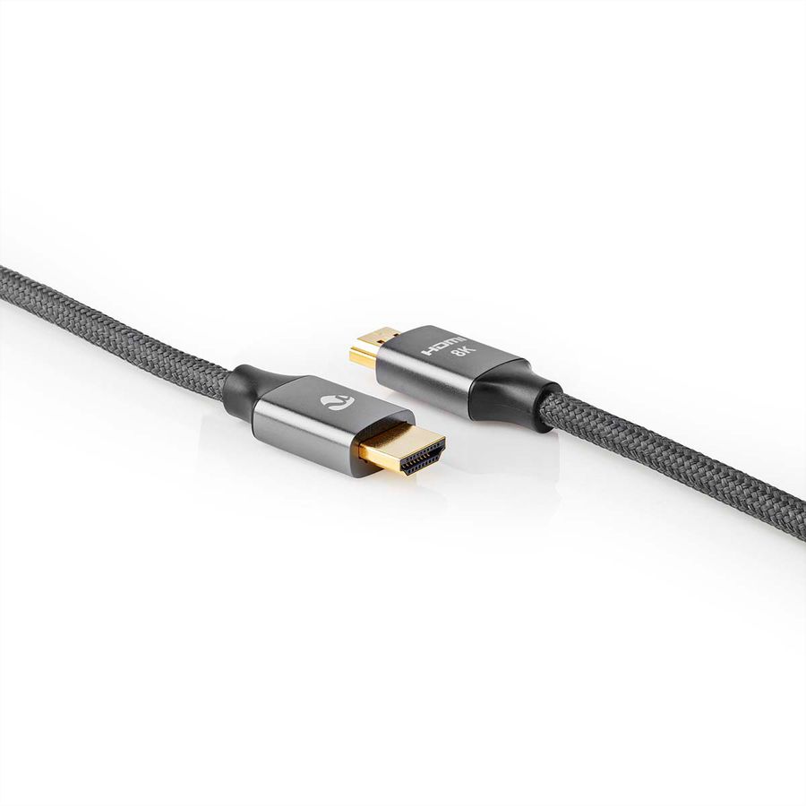 Nedis 8K HDMI Ultra HD Kabel, ST/ST, grau, 3m