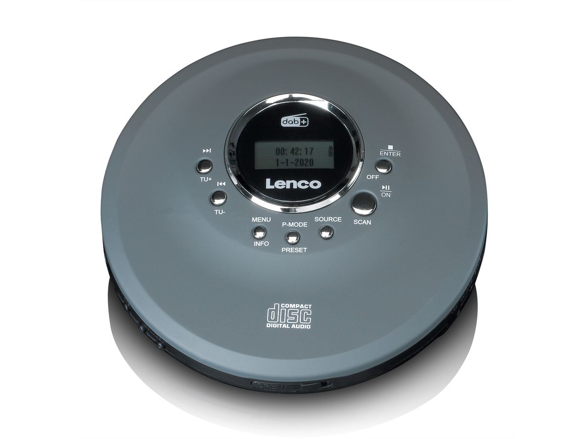 Lenco CD/MP3 Player CD-400GY, Grau