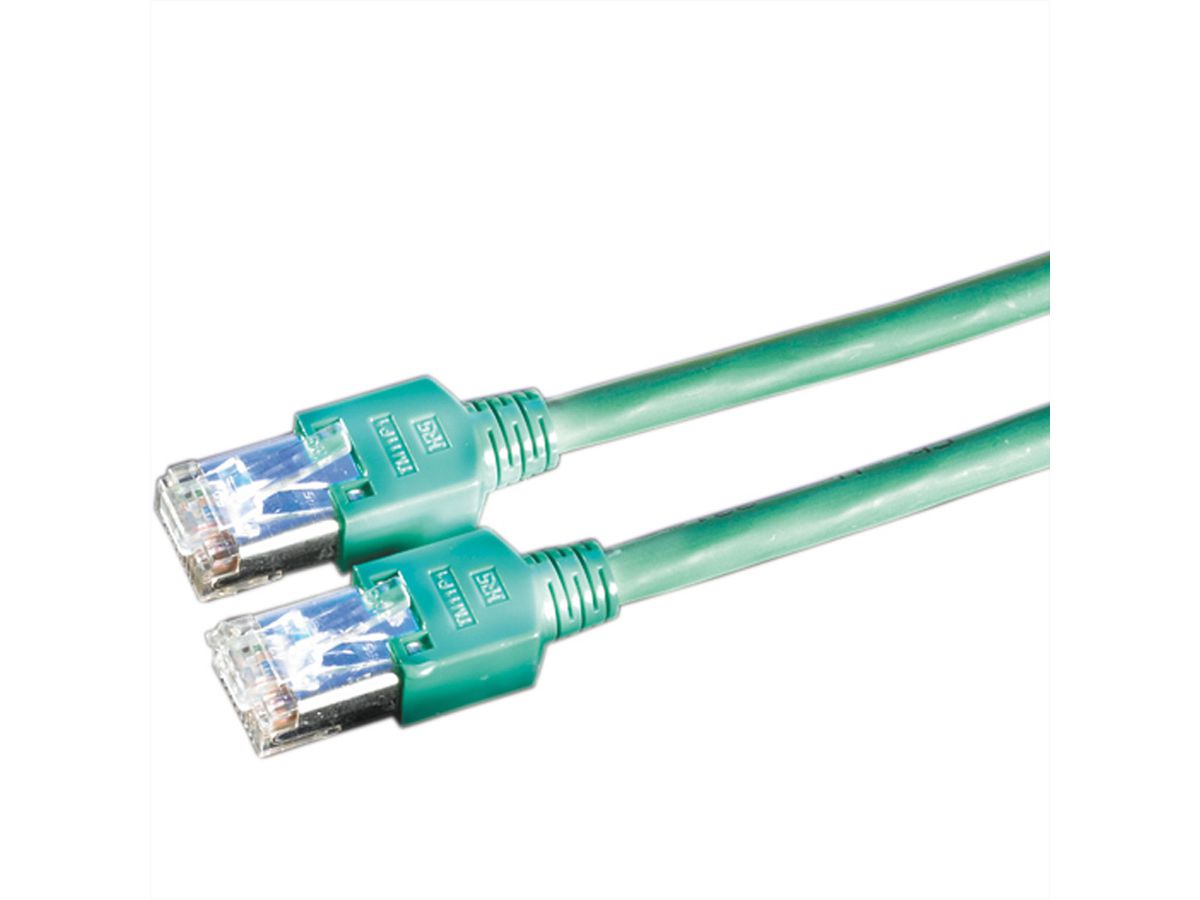 DÄTWYLER Patchkabel Kat.5e (Class D) S/UTP, CU 5502 flex PVC, Hirose TM11, grün, 3 m