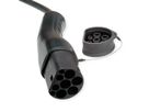 ROLINE Câble de recharge VE type2, 1-Phase, 250VAC (1P+N+E), 32 A, 7,4 kW, spirale (max. 5m)