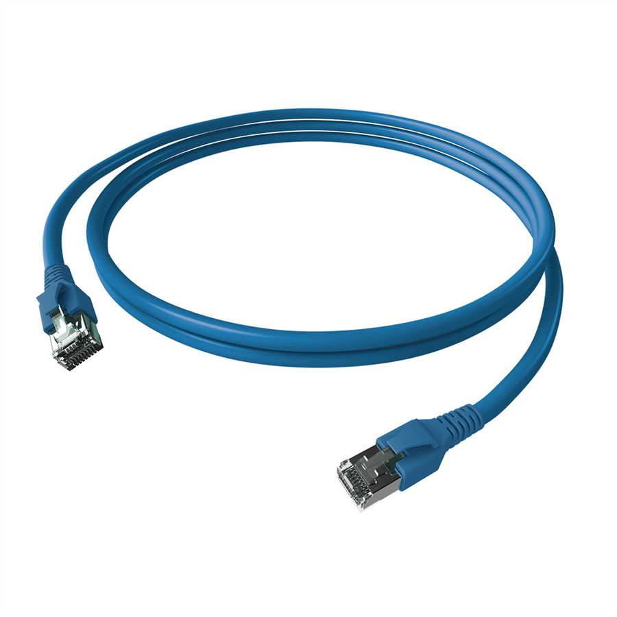 EasyLan FlexBoot Cordon Cat.6A, S/FTP, bleu, 5 m