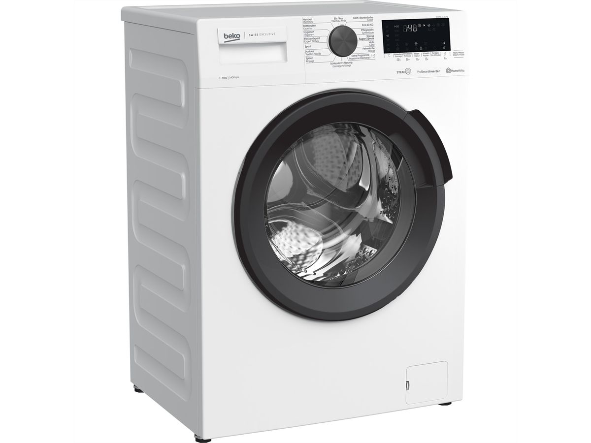 Beko Waschmaschine 50091464CH1, 9kg, SteamCure, 1'400U/min