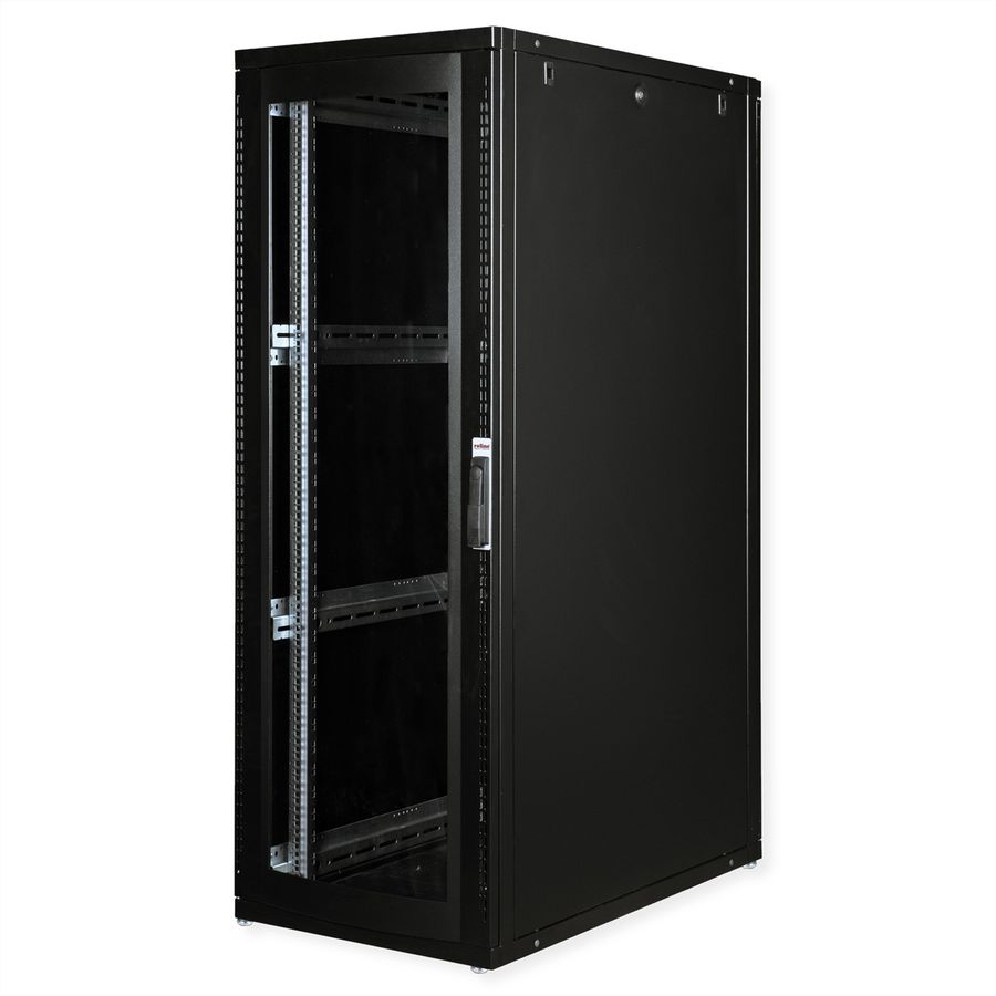 ROLINE 19-Zoll Serverschrank Pro 36 HE, 600x1000 BxT schwarz Plexiglas