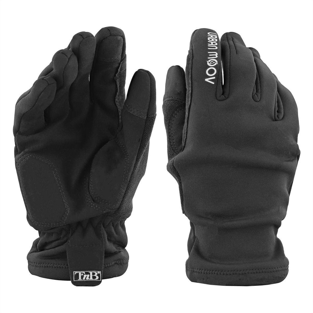 Gants tactiles T'nB, avec doublure polaire, noir