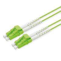 ROLINE Câble FO 50/125µm, LC/LC, OM5, LSOH, Low-Loss, vert, 0,5 m