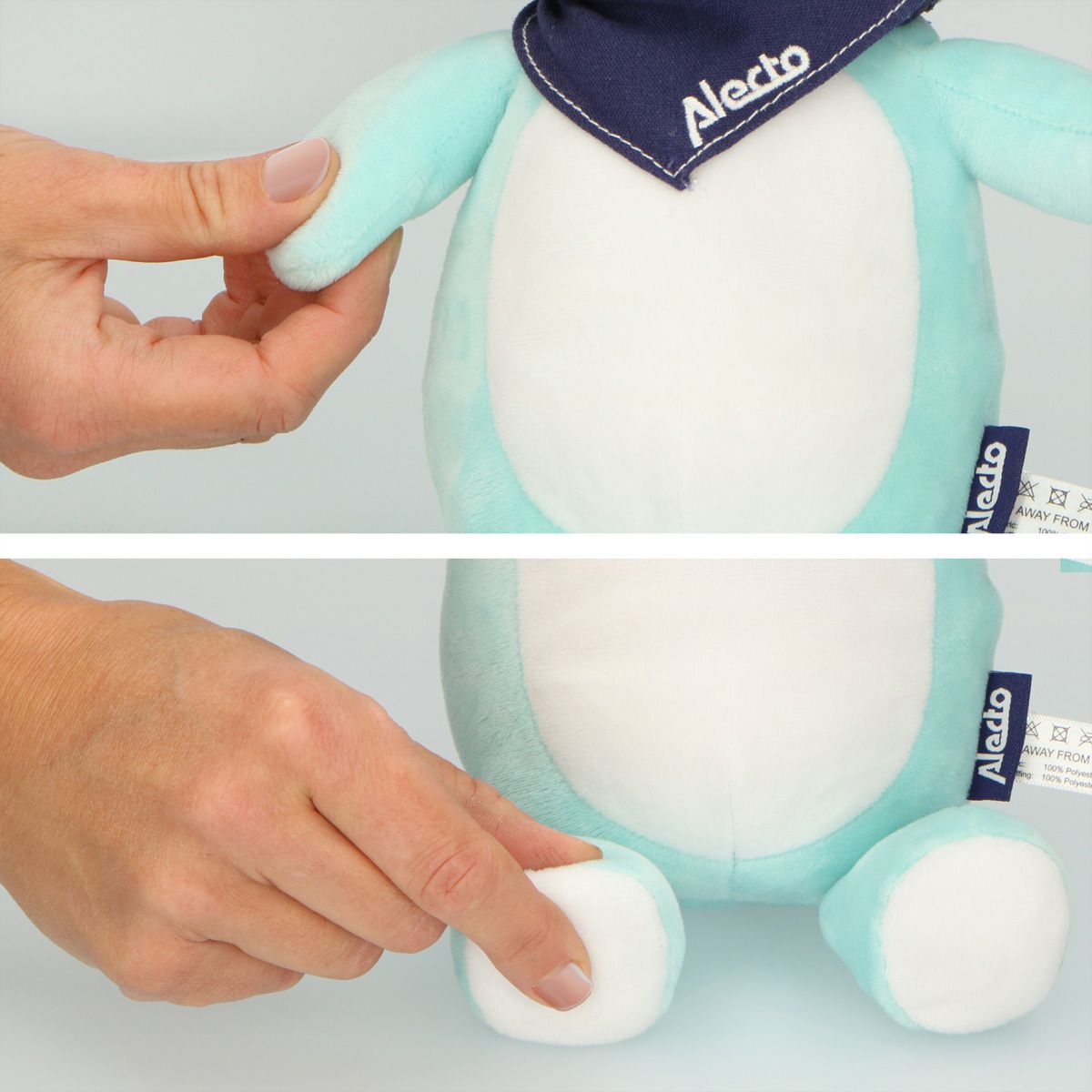 Alecto Doudou avec son BC-350, Bleu
