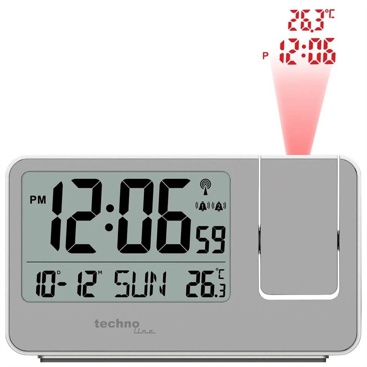 Réveil à projection WT 534 de Technoline