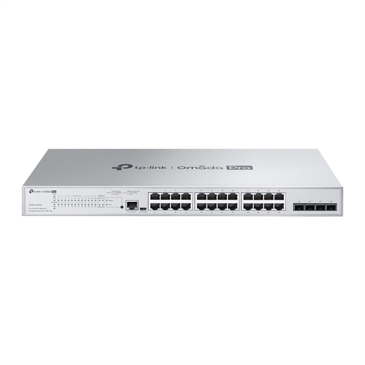 TP-Link Campus Switch S5500-24GP4F, 24x1G PoE L2+ Managed Switch