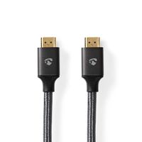 Nedis HDMI High Speed Kabel mit Ethernet, grau, 1 m