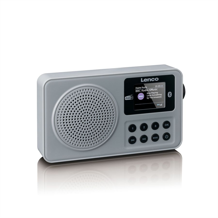 Lenco kompaktes DAB+ Radio PDR-034, FM/BT/AUX-In, Akku