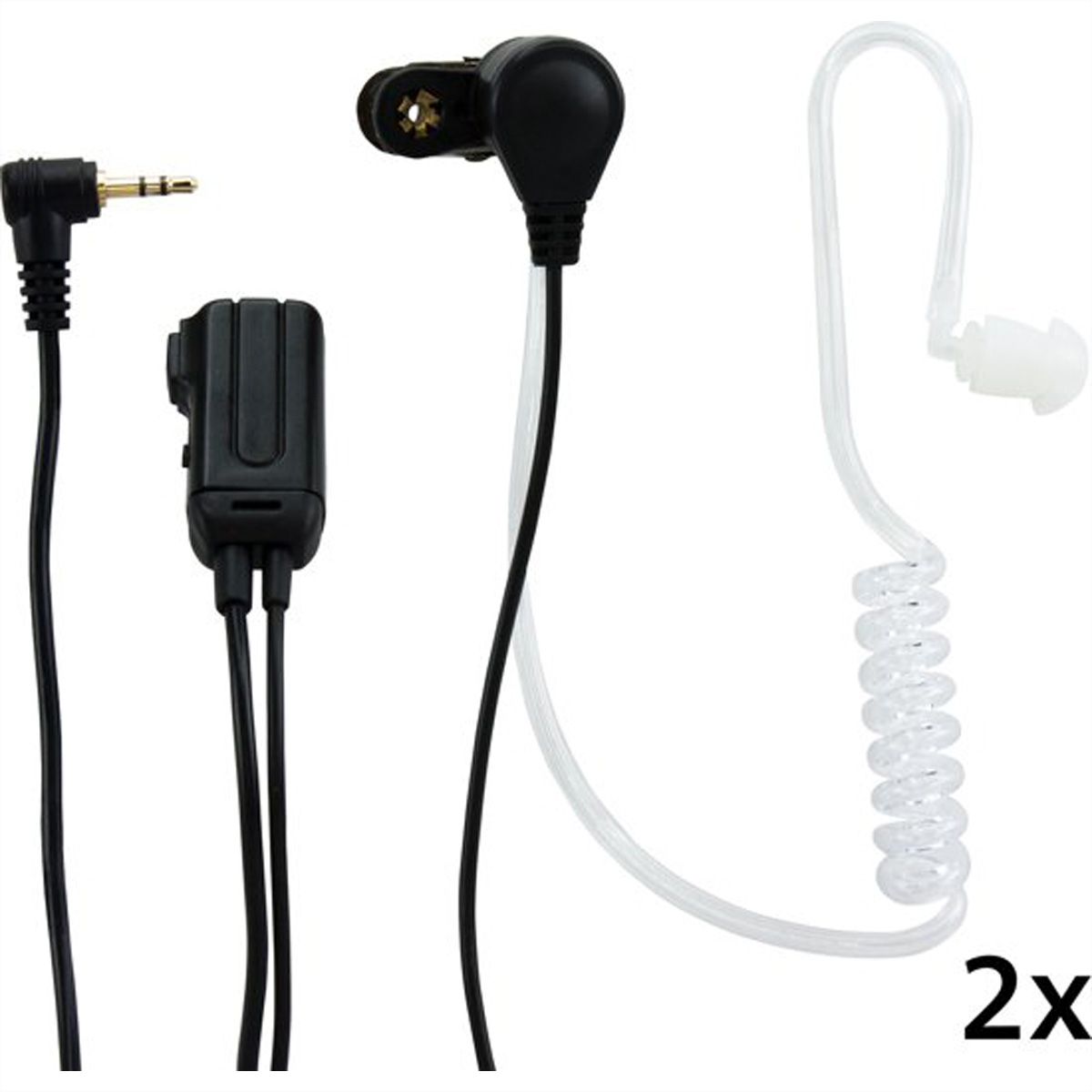 Alecto Écouteurs intra-auriculaires DUO FRH-10, Noir
