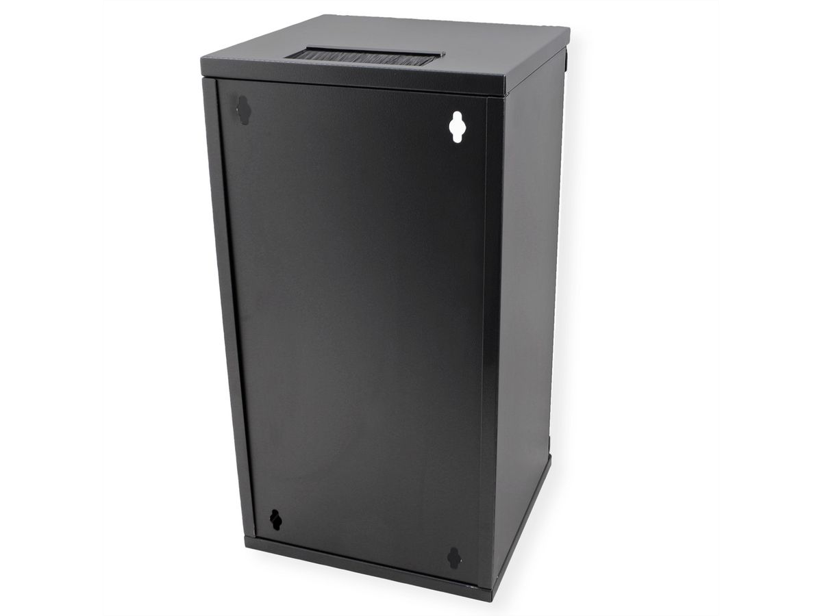 ROLINE 10-Zoll Wandgehäuse 12 HE, 312x300 BxT schwarz