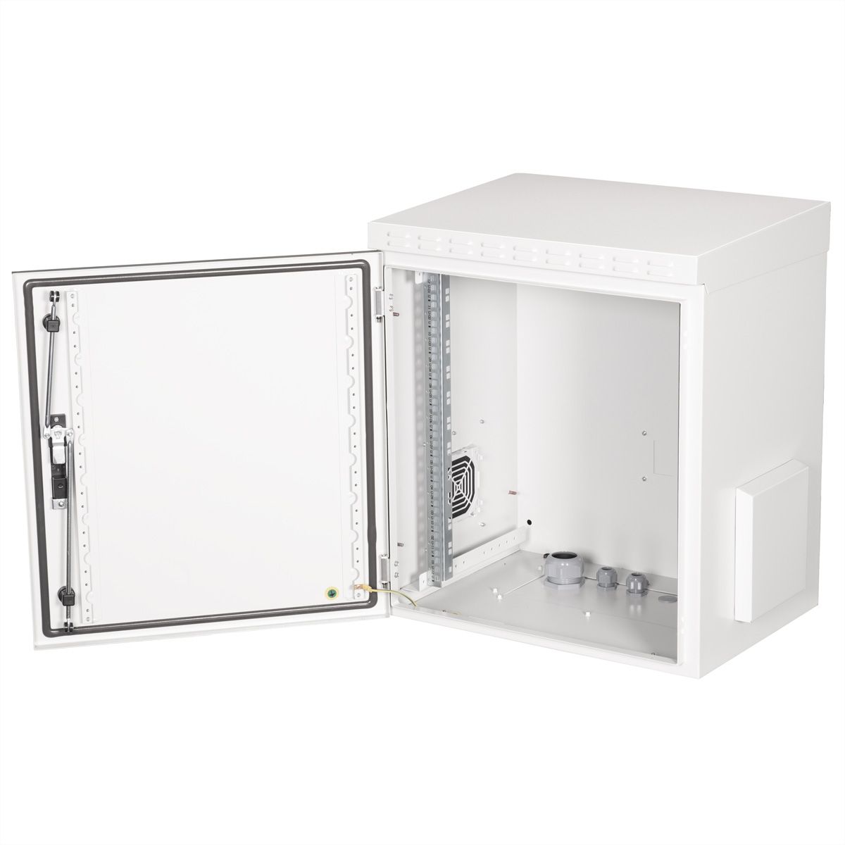 ROLINE 19-Zoll Wandgehäuse Pro 12 HE, 600x450 BxT IP55 outdoor grau
