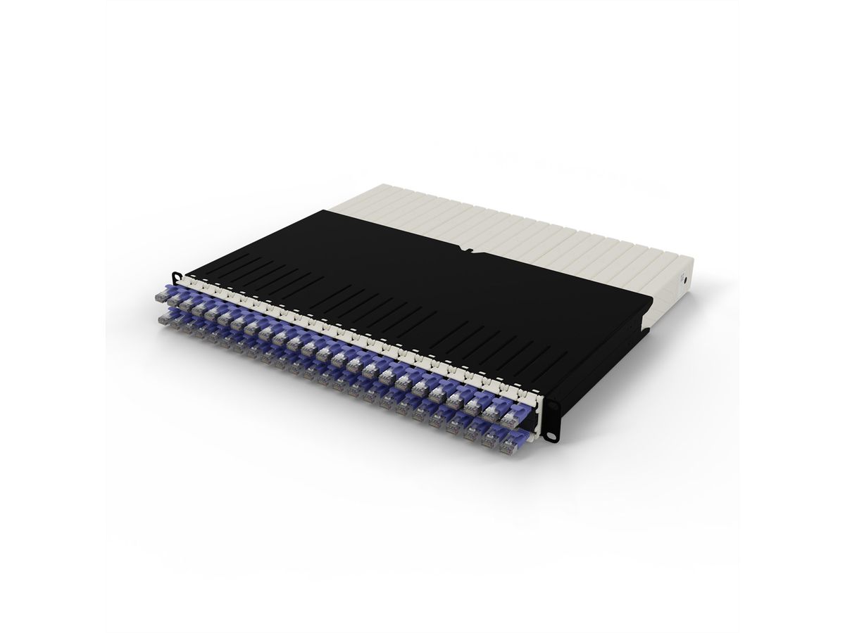 patchbox.one 8RU STP violet Cat.6a 0,8m