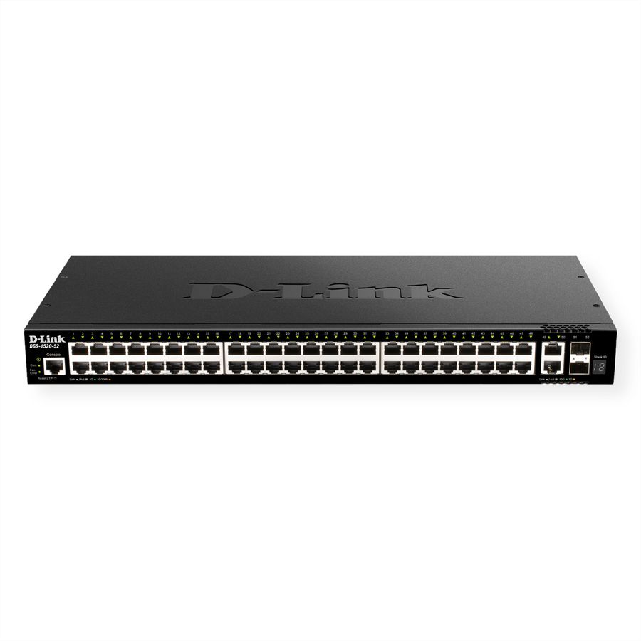 D-Link DGS-1520-52/E 52-Port Smart Managed Gigabit Stack Switch 4x 10G