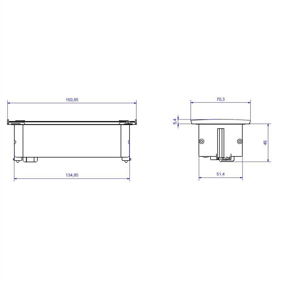 BACHMANN KAPSA X-Small 2x Schutzkontakt, Montagestecker