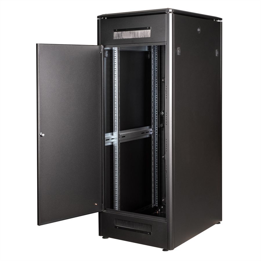 ROLINE 19" Baie réseau Pro 32U, 600x800 LxP Porte verre noir