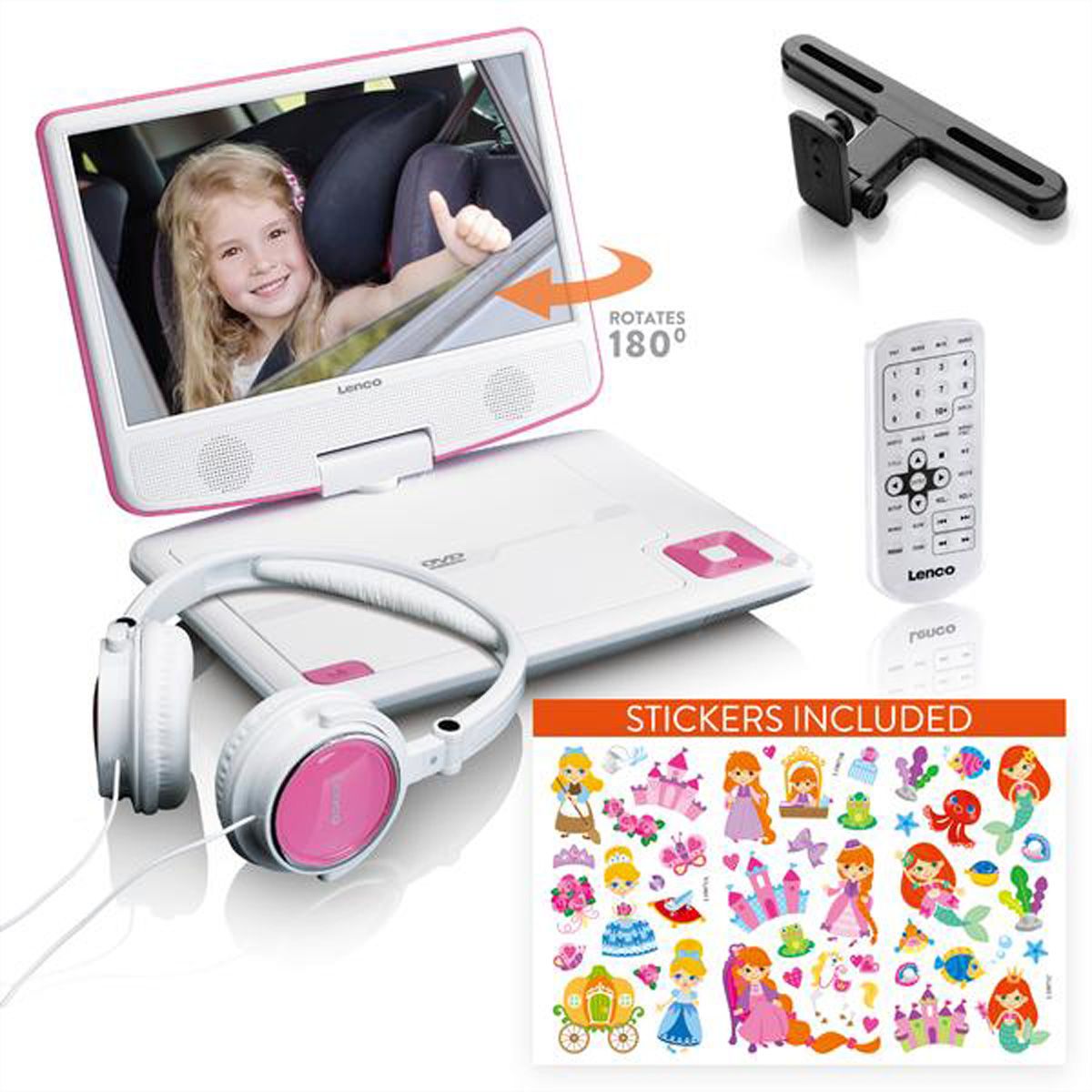 Lenco DVP-939 Lecteur DVD portable 9" double écran