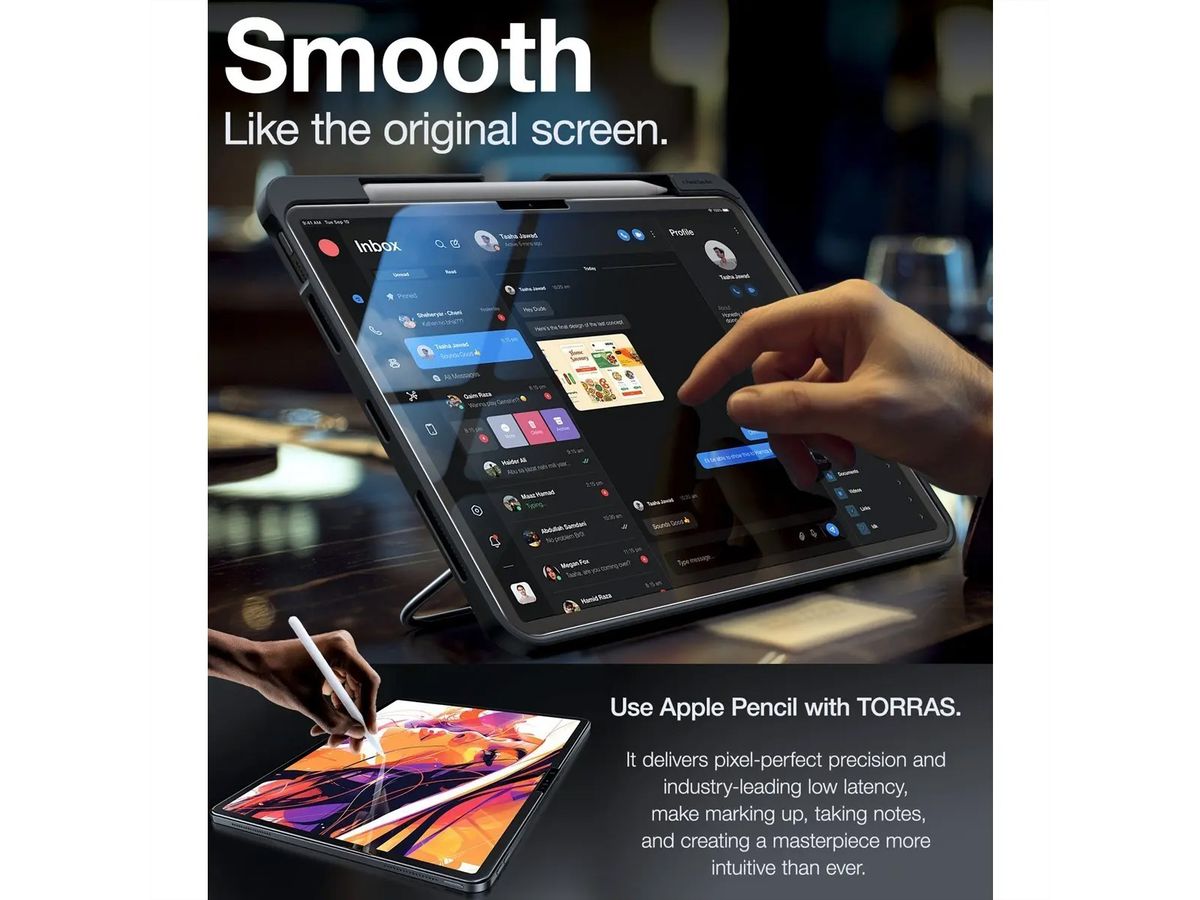 Torras Install Master protection d'écran, iPad Air 13 2024, transparent