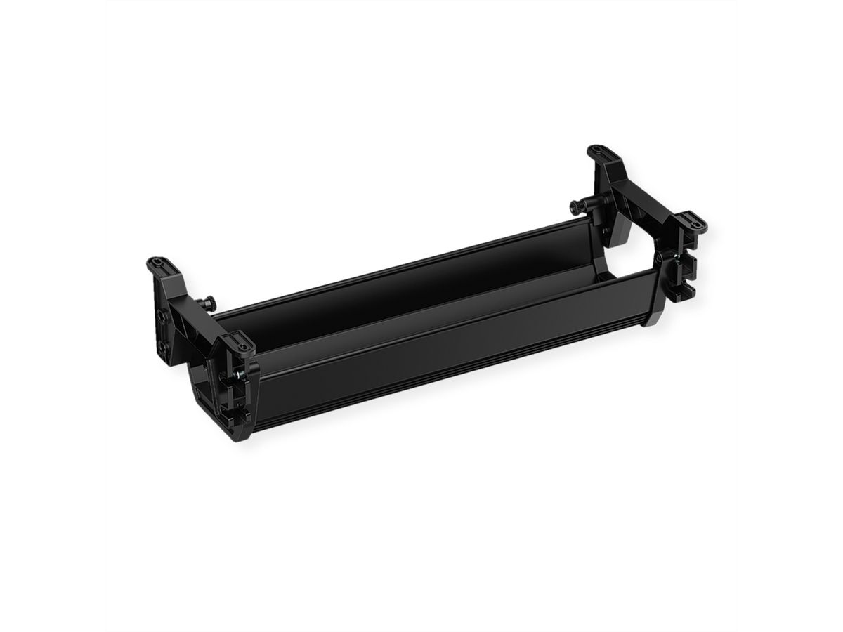 ROLINE Easy2Open Canal de câbles, montage sous le bureau, noir, 44,9 cm