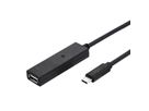 VALUE USB Prolongation active 2.0 avec Repeater, A-C, noir, 20 m