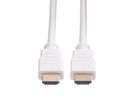 VALUE Câble HDMI High Speed avec Ethernet, blanc, 5 m