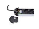 BACHMANN Multiprise Primo 9x protection totale appareil et interrupteur, Chargeur USB 60W 1xABD 0,2m GST18 INOX, 1,75 m