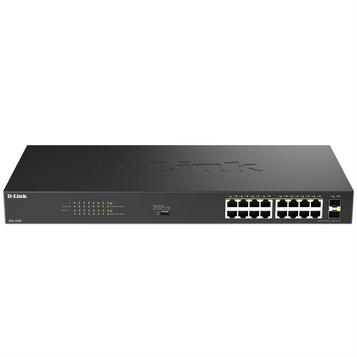 D-LINK DGS-1018P/E Switch 18 ports PoE+