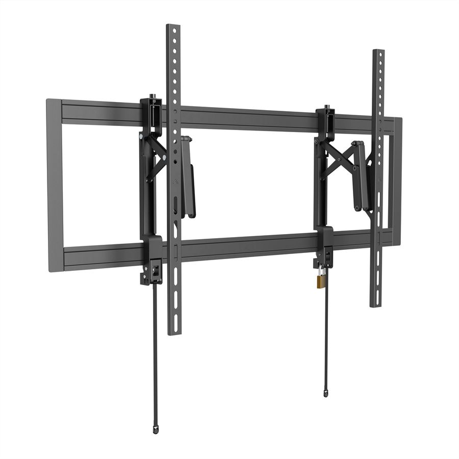 VALUE Support mural TV, très résistant, télescopique, inclinable, fixe, 55–105 pouces, jusqu'à 80 kg