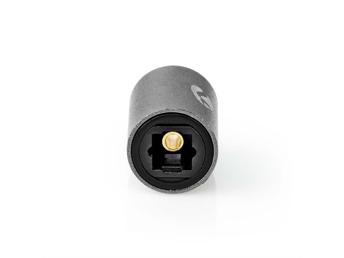 Nedis Toslink Adapter, Verbindungsadapter, BU/BU, grau