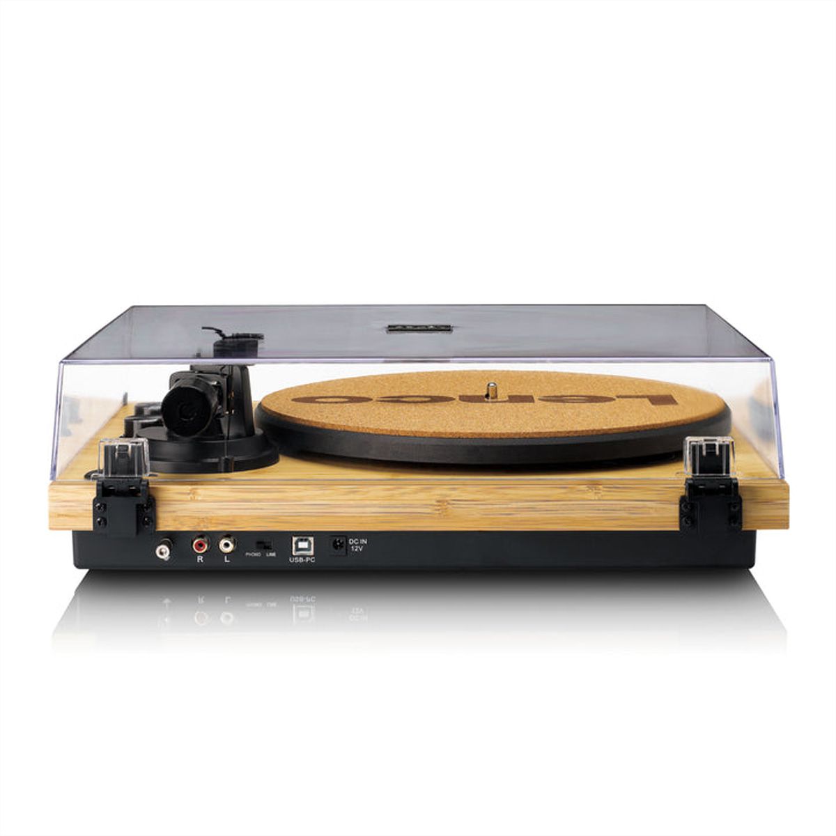 Lenco Platine vinyle LBT-335BA, couleur bambou ,BT, Ortofon 2MRED inclus