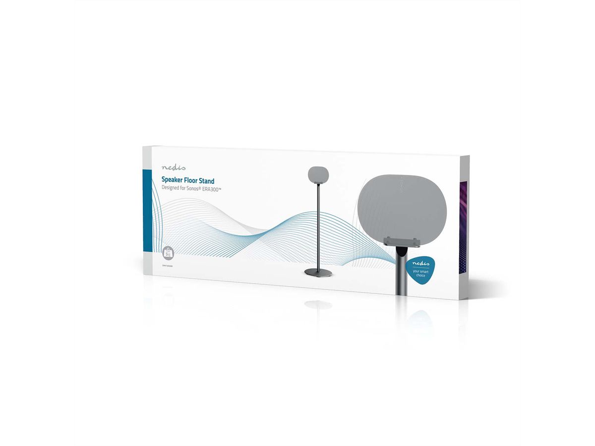 Nedis Lautsprecherständer für Sonos Era300 schwarz, Ständer, 5 kg, Kabelmanagement