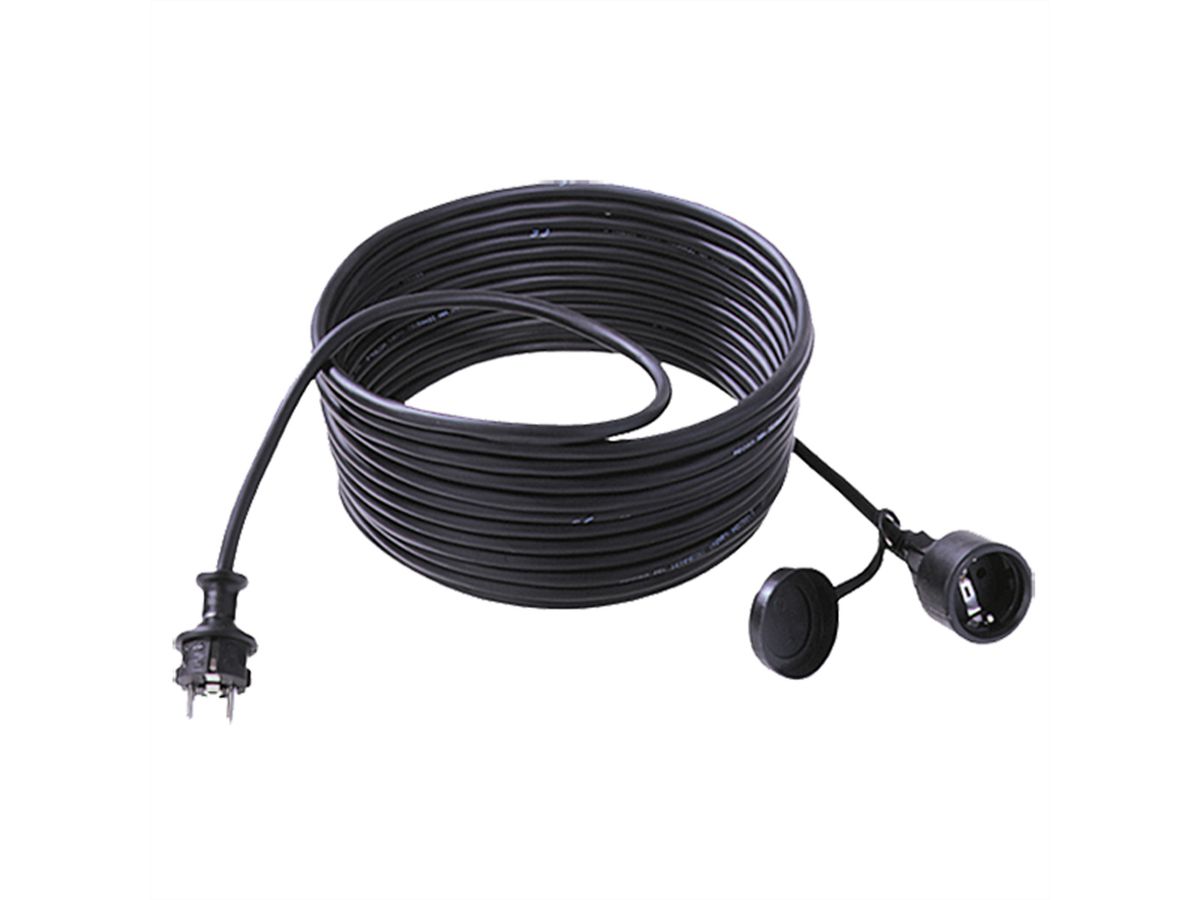 BACHMANN Câble prol. 3G2,5mm² noir, 1m, ALLEMAND, noir, 10 m