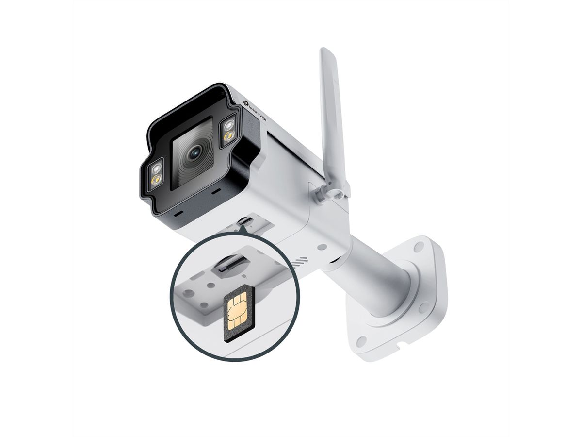 TP-Link InSight S345-4G(4mm) Bullet-Caméra 4 MP, 80.4°, IR-LED 50m, LTE