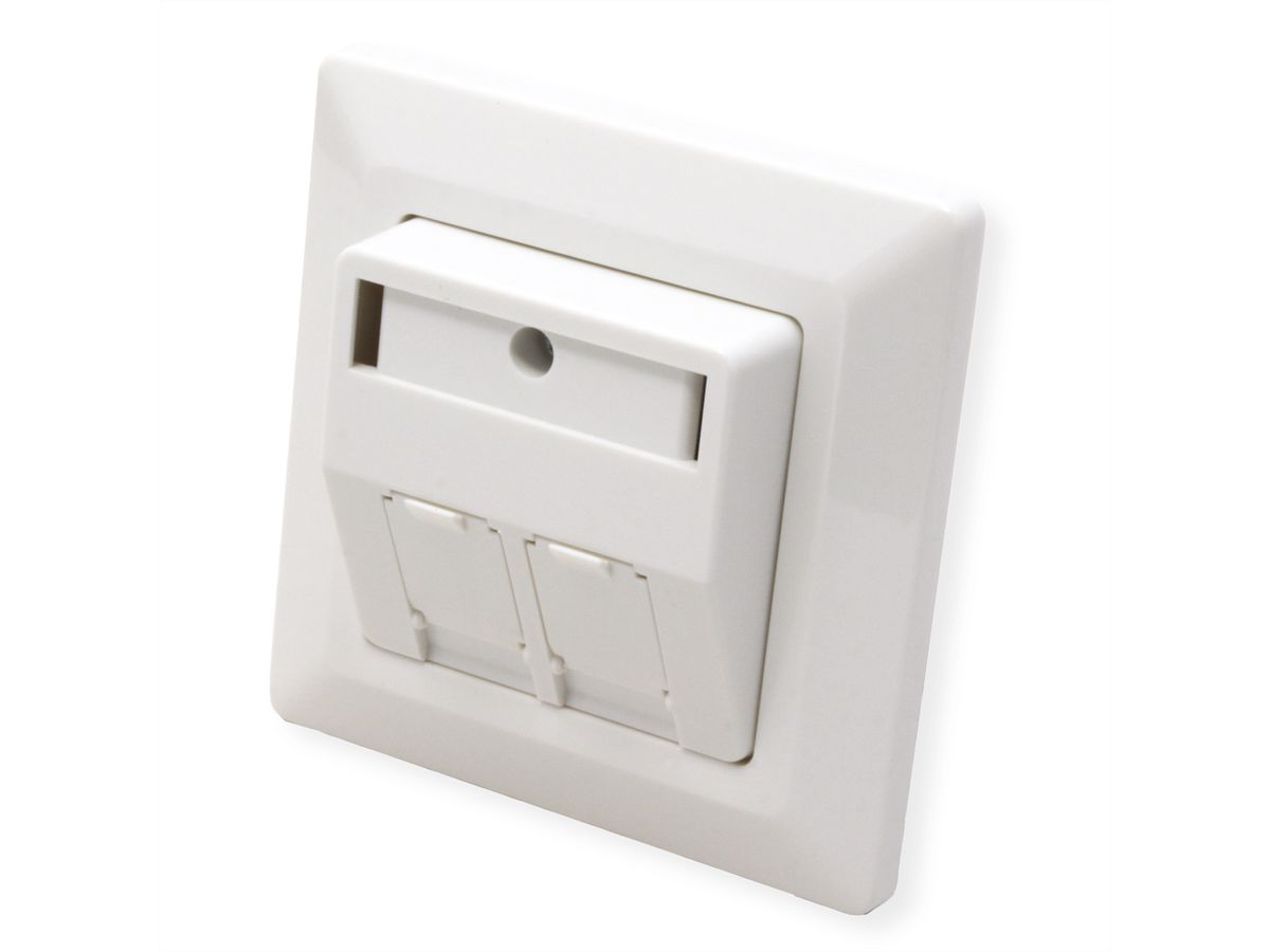 ROLINE Unterputzdose Modulaufnahme, 2fach, für Keystones