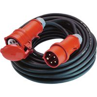 BACHMANN Extension 5G4mm² schwarz, H07RN-F CEE 16A rot 400V, 10 m