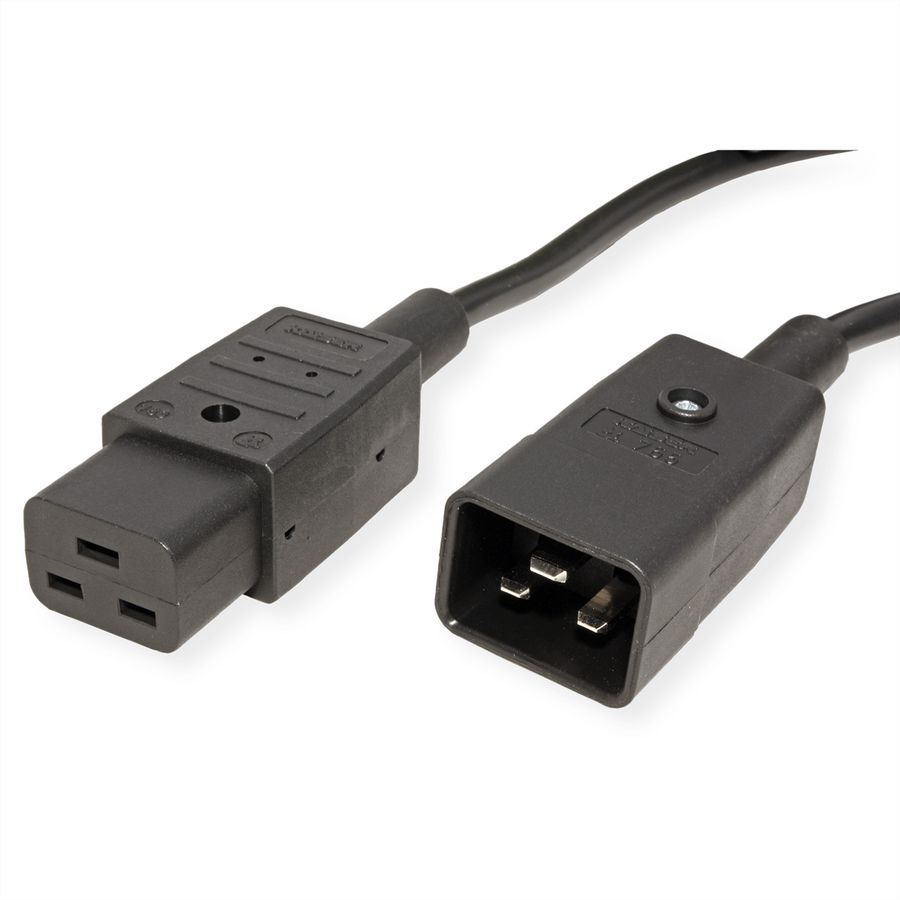 BACHMANN Câble IEC320/C19-C20 16A/250V, noir, 2 m