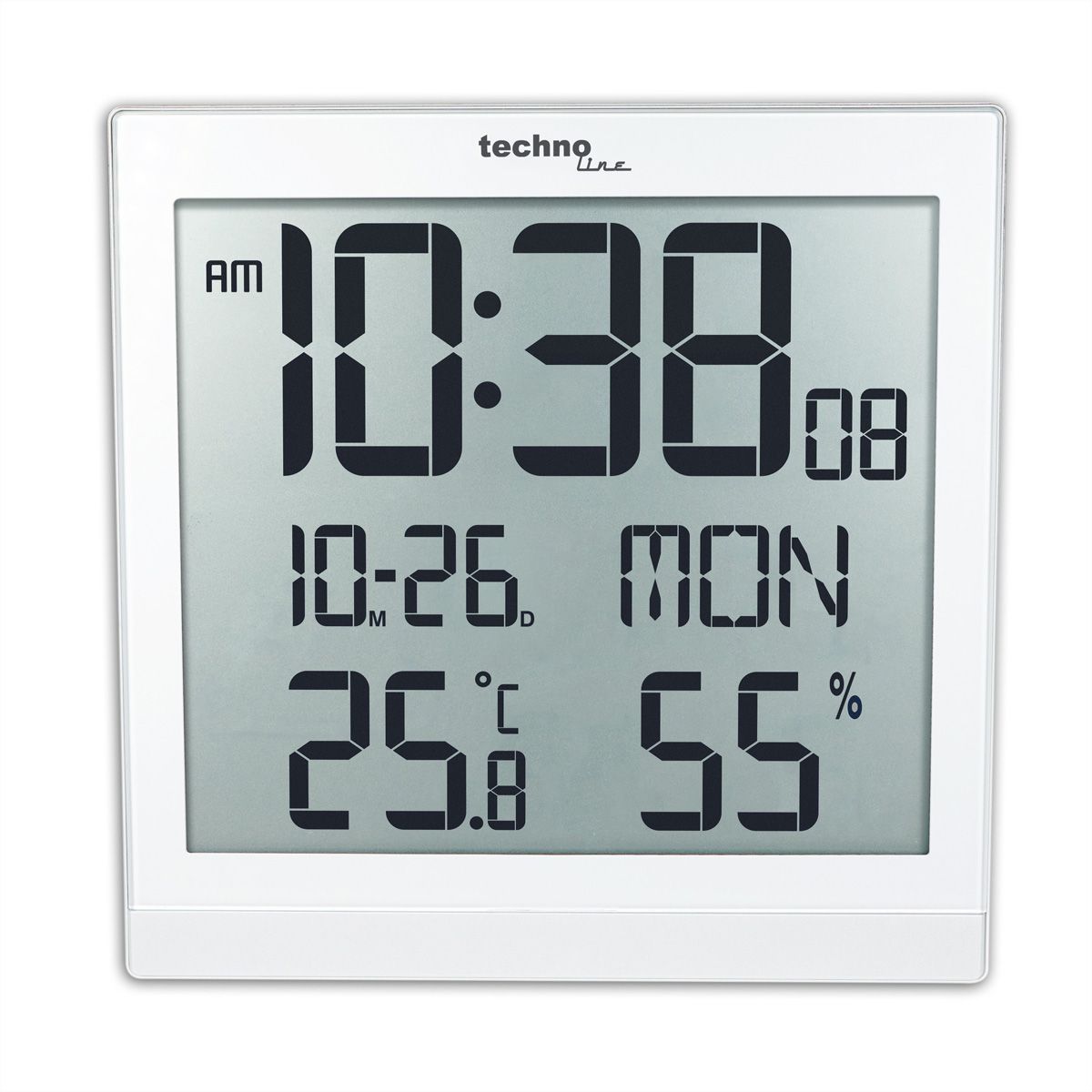 TechnoLine FunkuhrWS8015 Digital weiss