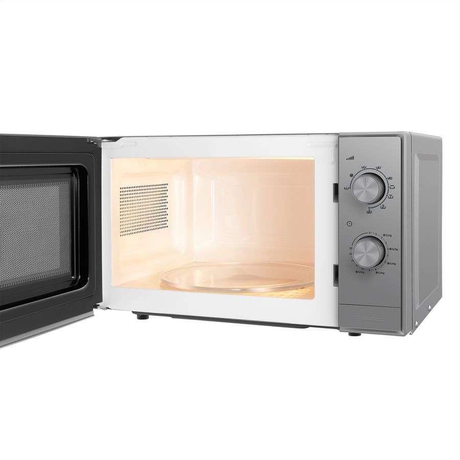 Beko Mikrowelle mit Grill MGC20CH, 20l, 900W, Silber
