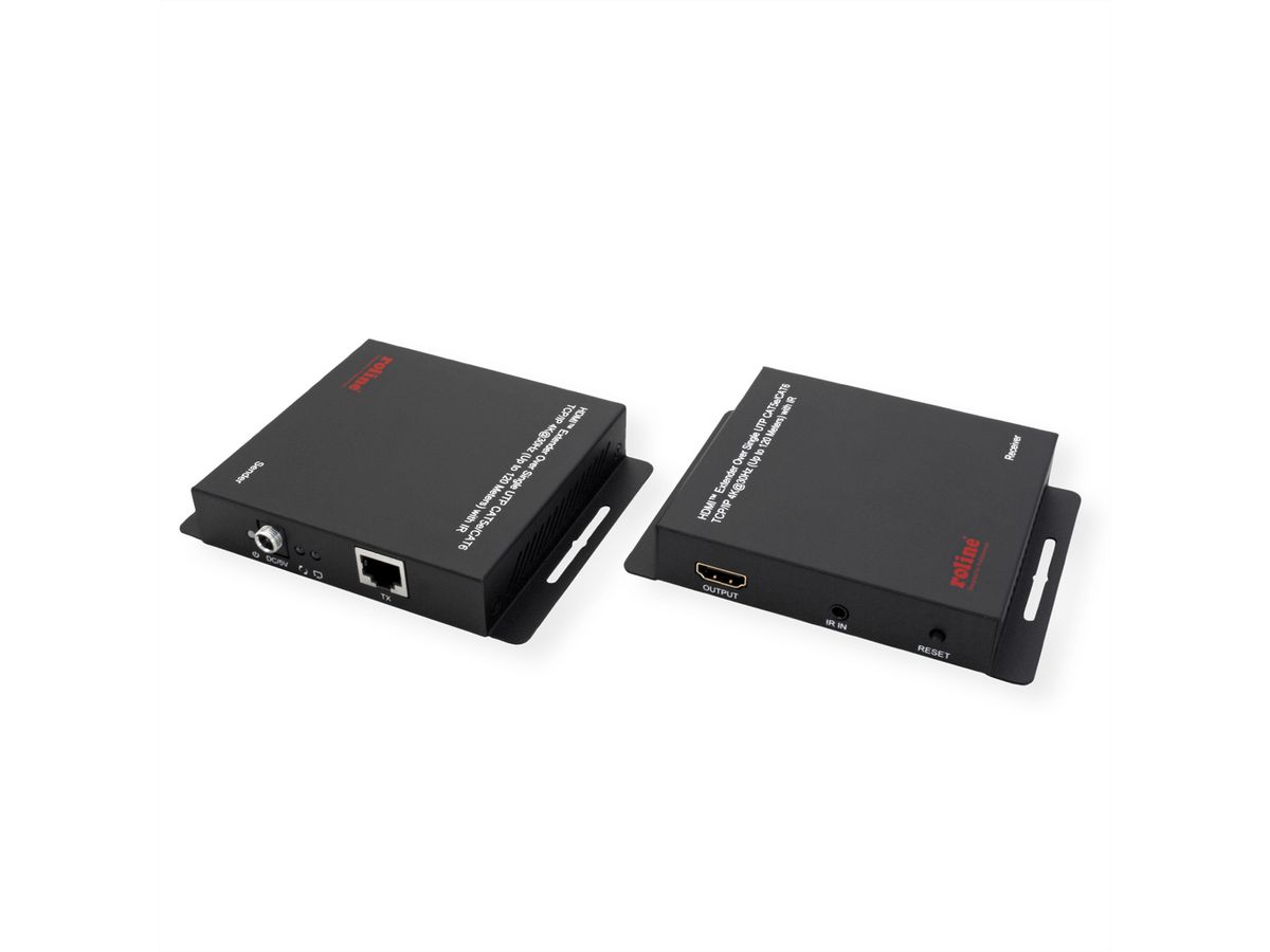 ROLINE HDMI Verlängerung, über IP, 4K30Hz, 120m, mit IR