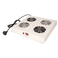 ROLINE 19" Unité de ventilation de toit, 2 ventilateurs, ON/OFF, gris