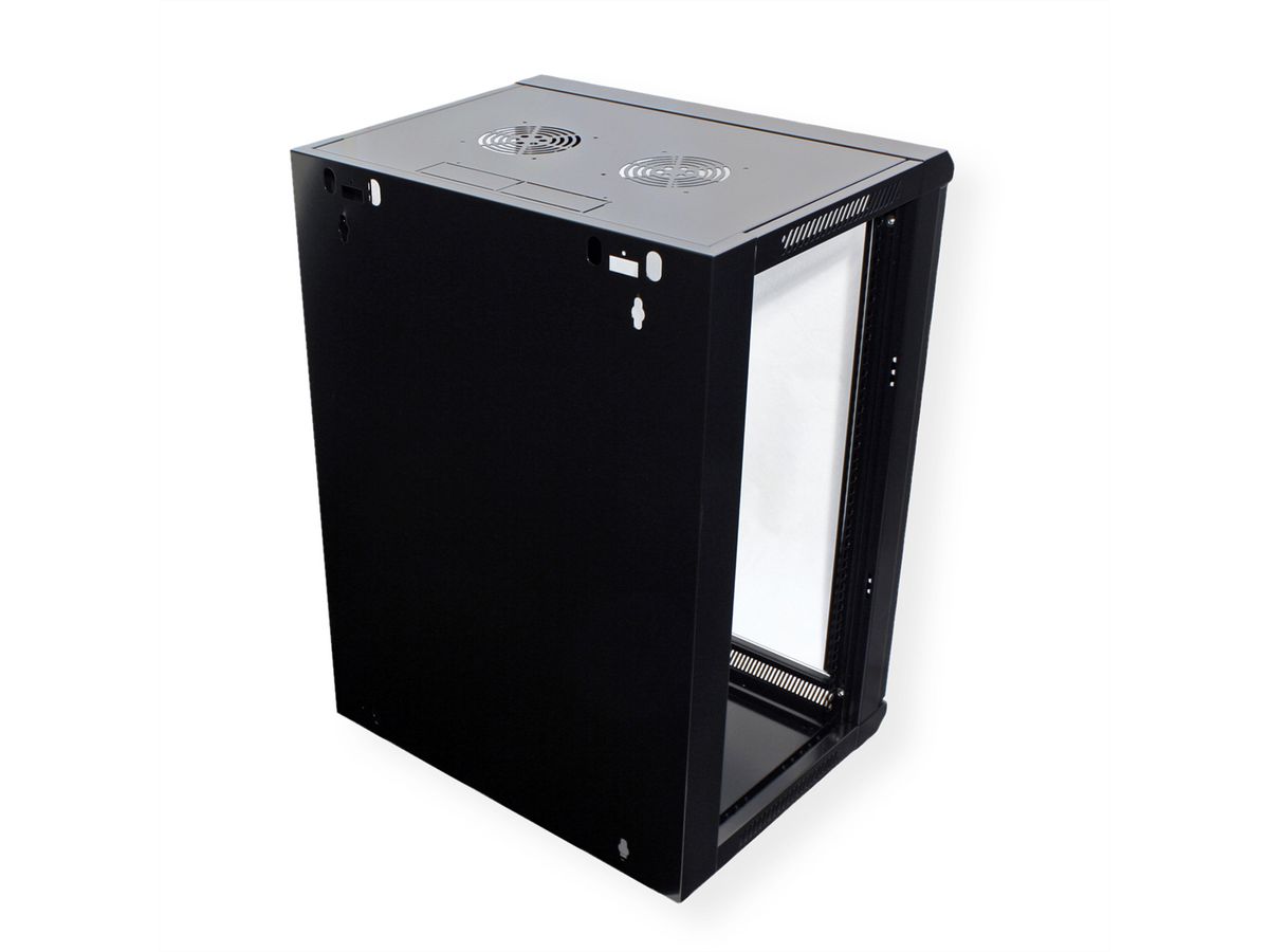 VALUE Armoire murale 15 UH (HxLxP) 775x570x600 mm, noir