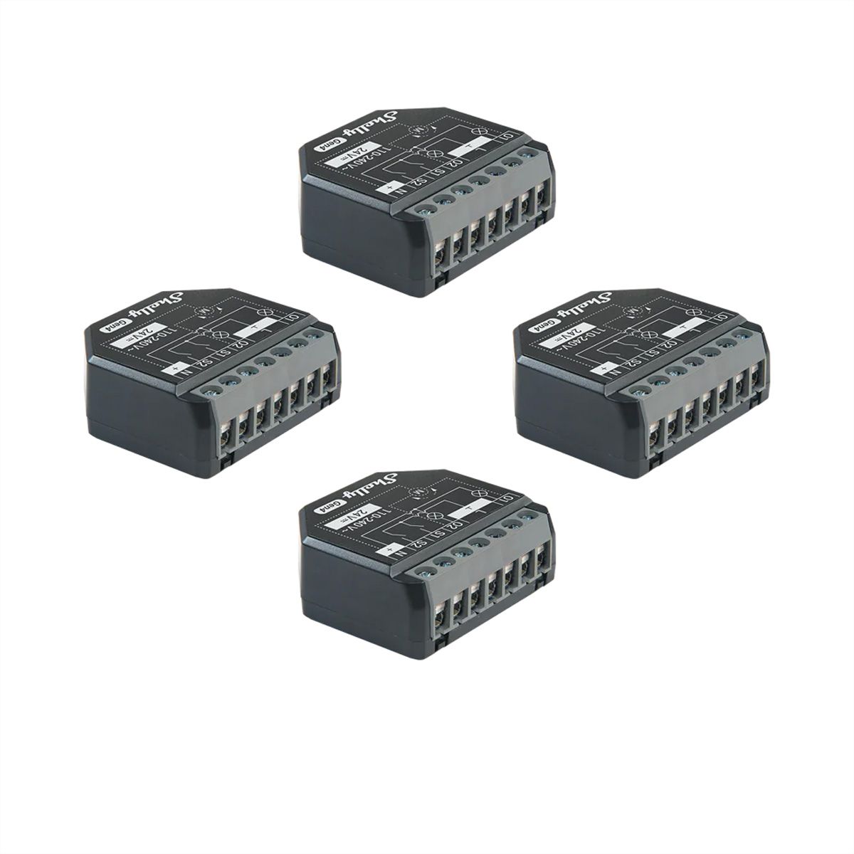 Shelly Schaltaktor 2PM Gen4, (Quadro Pack)