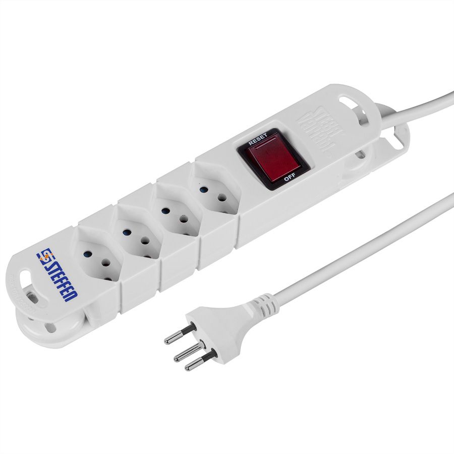Steffen Steba Variabl 4x avec interrupteur, blanc